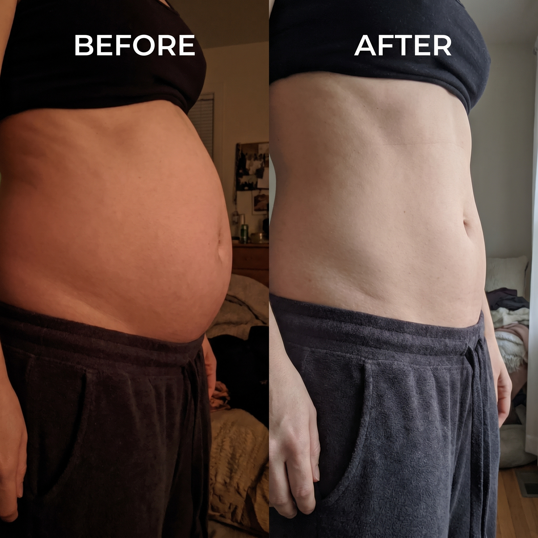 Bloated by night, flatter by morning